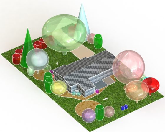 RENDERING - Landscaping Site Plan - SolidWorks CAD - cartoon 2
