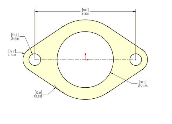 SIMPLE REPLACEMENT PART OR ADAPTER 1A - PLAIN PROFILE