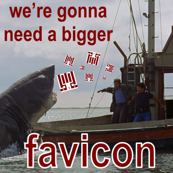 With Responsive Web Design - We're gonna need a bigger favicon