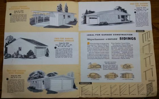 1950S Graphic Design - BROCHURE - Lumber Industry - 25 Garages and Carports - Weyerhaeuser Company 6