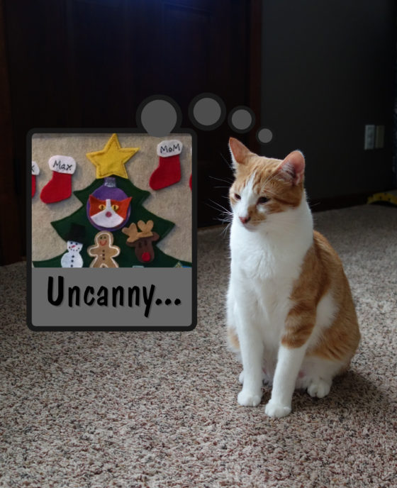 Cat Ornament: Biscuit is Part of the Family Calendar