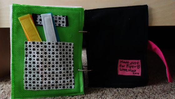 Finished Felt Quiet Books 11 - Chain game and Back Cover Personal Dedication