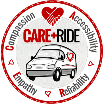 CARE RIDE LOGO - ROUND PATCH GAUZE SQUARE 1450px