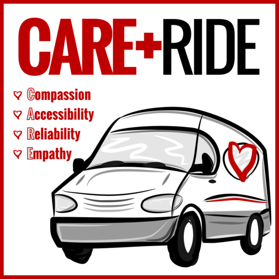CARE RIDE LOGO - SQUARE SOCIAL ICON WHITE 1200px