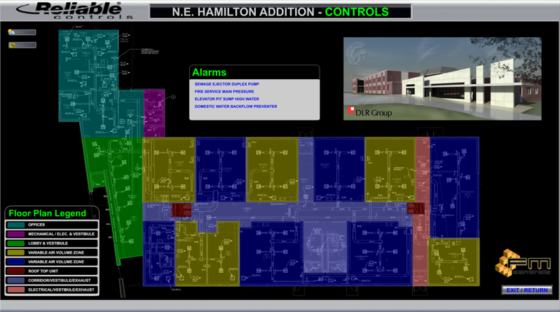 HVAC Controls UX Graphics - Home Screen