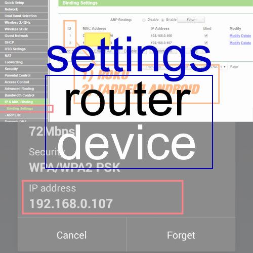 COVER-BIND MAC ADDRESS TO STATIC IP